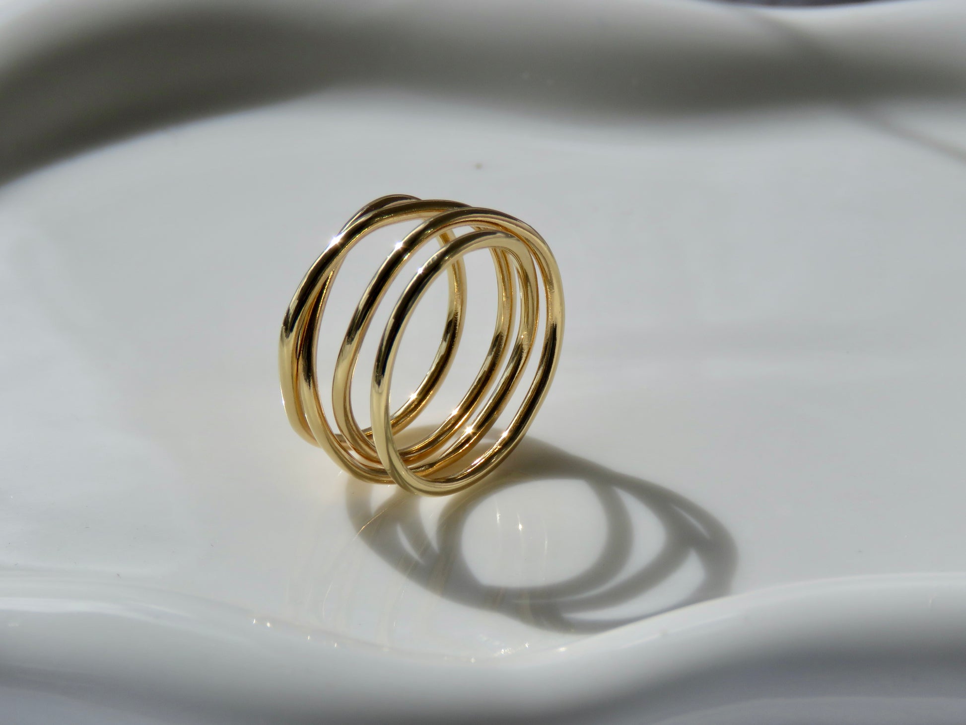 Bague Aurore (plaqué or) Jelac